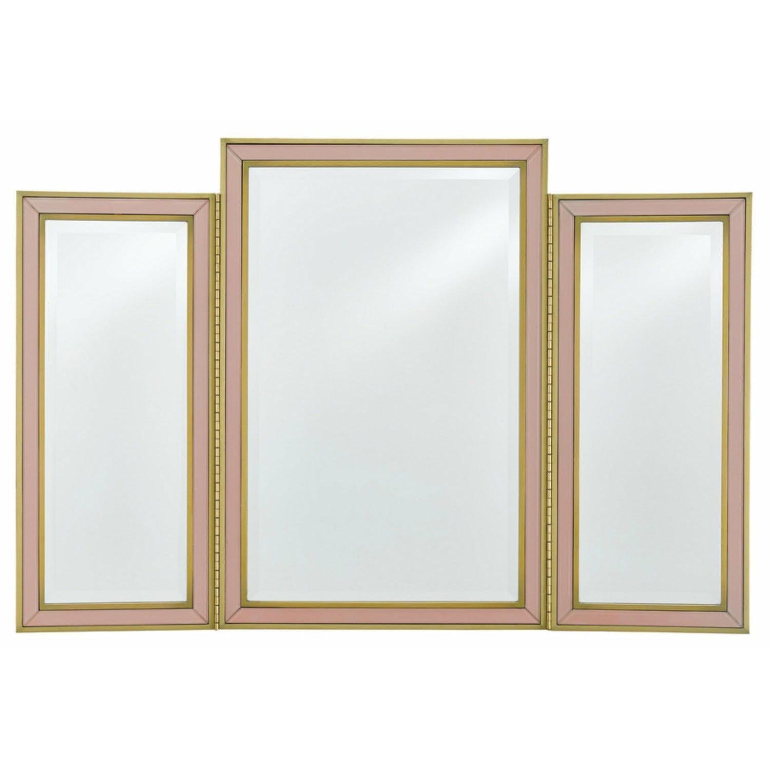 Currey and Company - Arden Pink Vanity Mirror - 1000-0024 | Montreal Lighting & Hardware