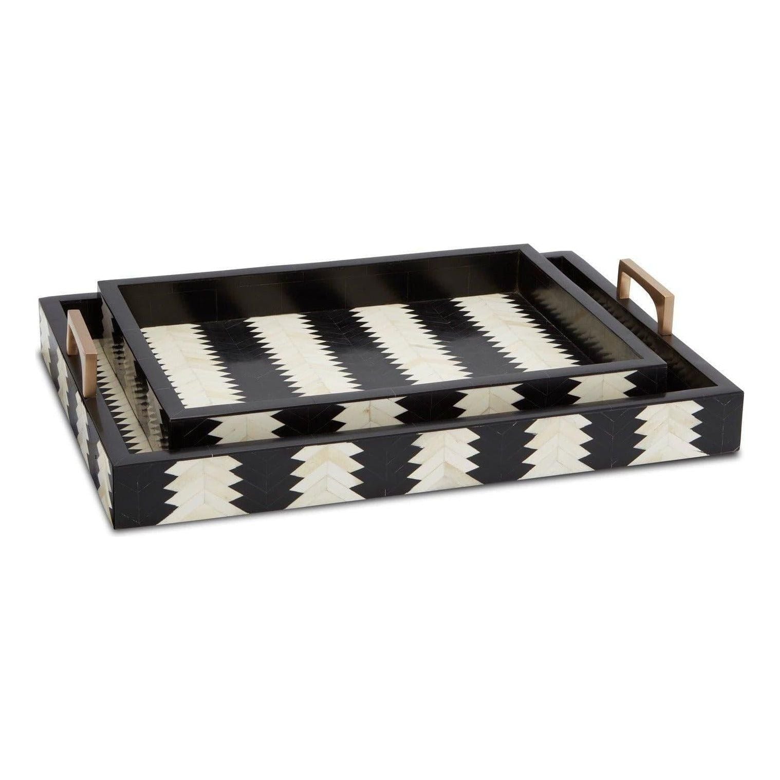 Currey and Company - Arrow Tray Set of 2 - 1200-0451 | Montreal Lighting & Hardware