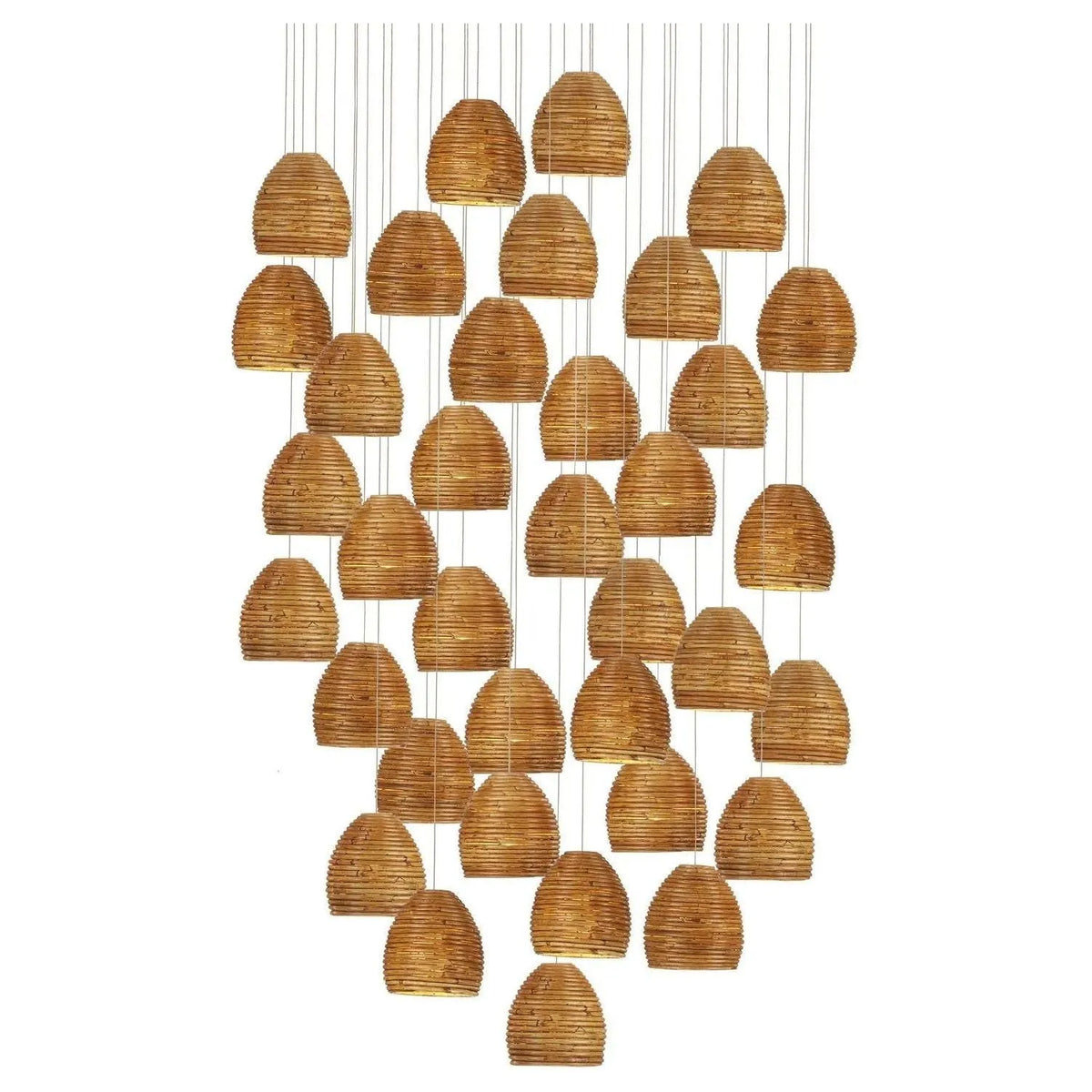 Currey and Company - Beehive Multi Light Pendant - 9000-1004 | Montreal Lighting & Hardware