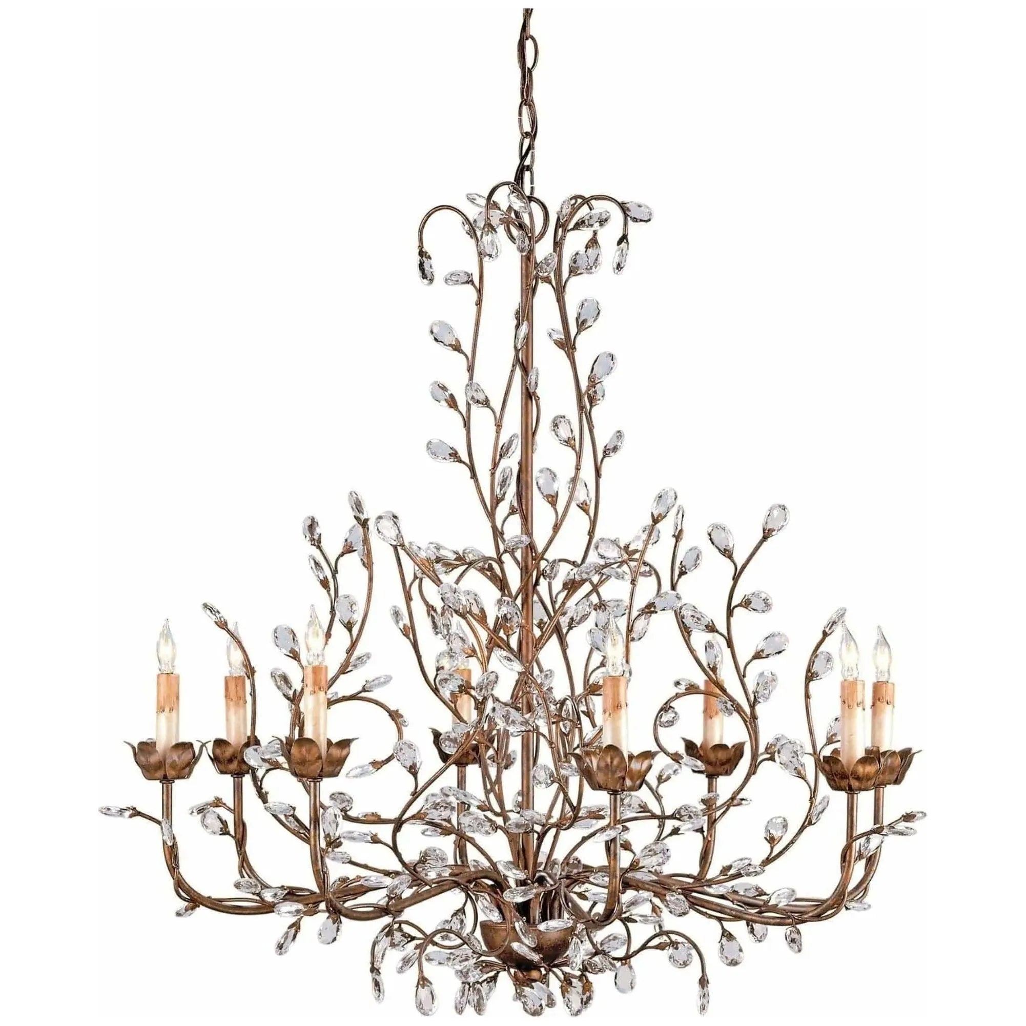 Currey and Company - Crystal Bud Chandelier - 9884 | Montreal Lighting & Hardware