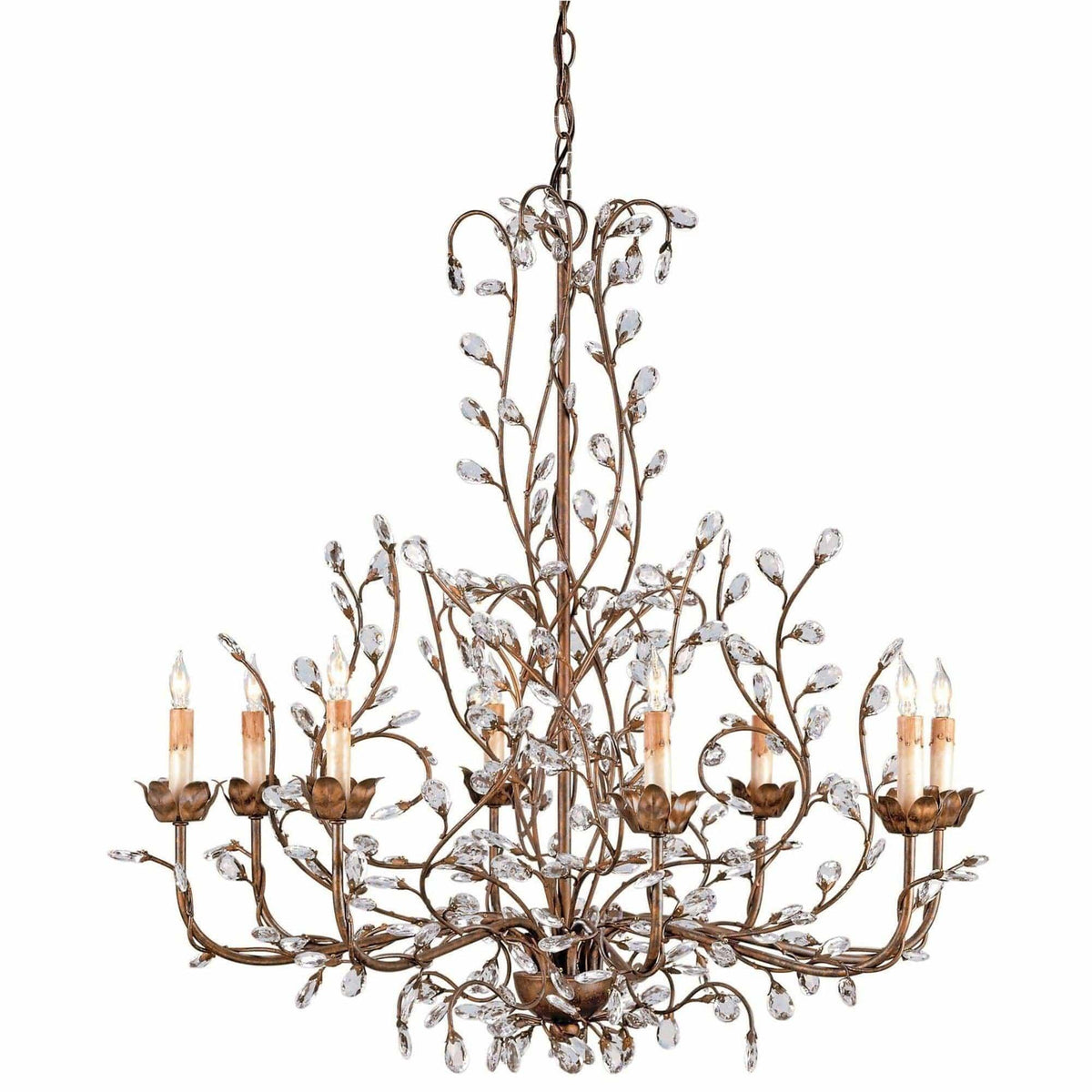 Currey and Company - Crystal Bud Chandelier - 9884 | Montreal Lighting & Hardware