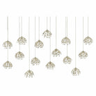 Currey and Company - Crystal Linear Multi Pendant - 9000-0671 | Montreal Lighting & Hardware