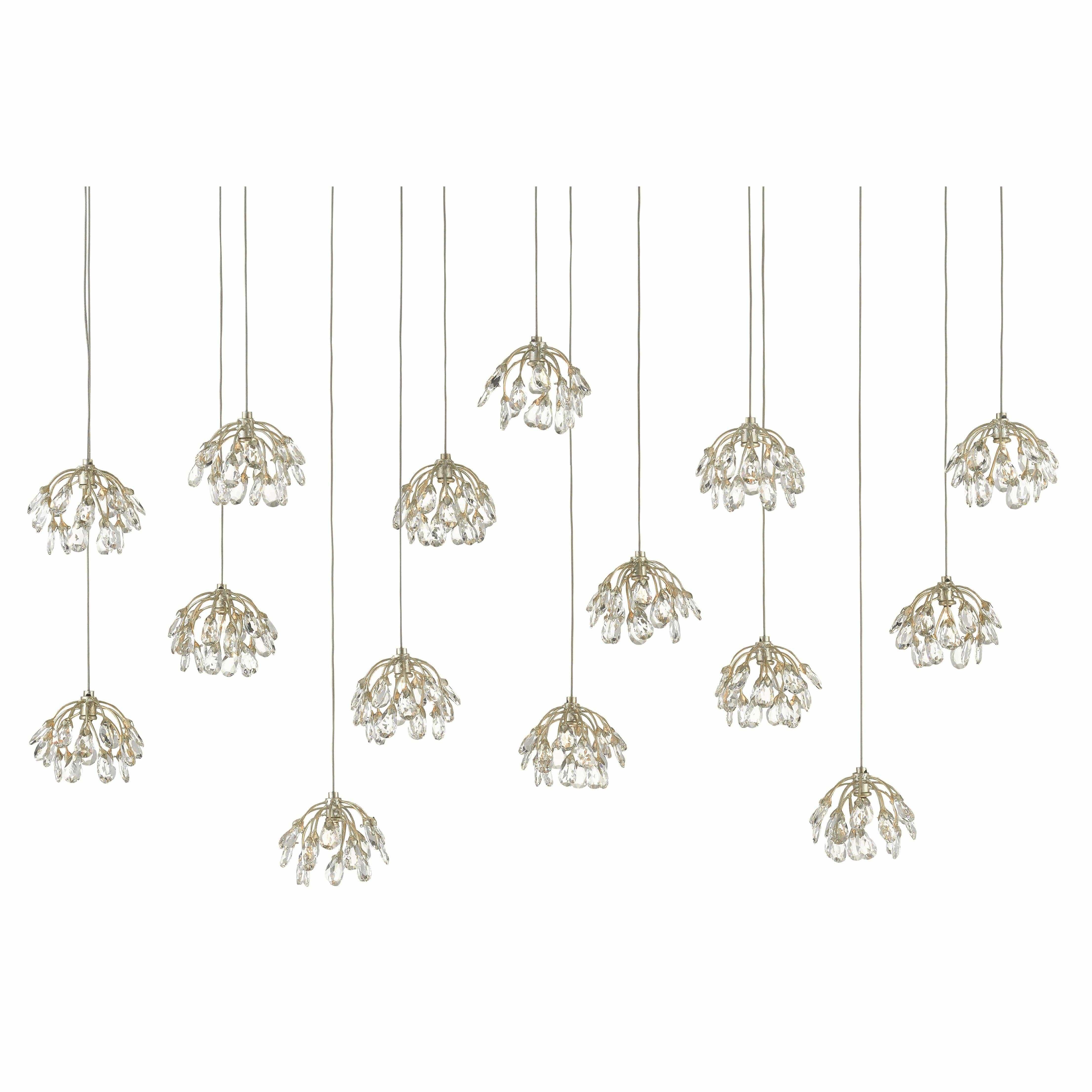 Currey and Company - Crystal Linear Multi Pendant - 9000-0671 | Montreal Lighting & Hardware