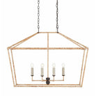 Currey and Company - Denison Rattan Lantern - 9000-0874 | Montreal Lighting & Hardware