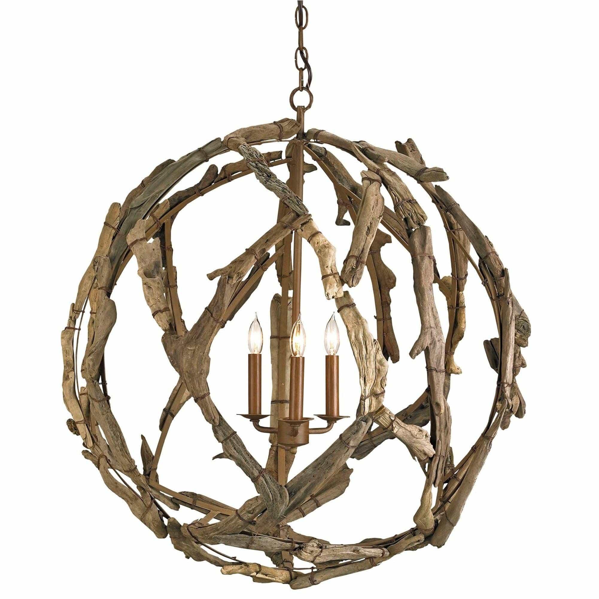 Currey and Company - Driftwood Chandelier - 9078 | Montreal Lighting & Hardware