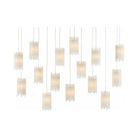 Currey and Company - Escenia Rectangular 15-Light Multi-Drop Pendant - 9000-0885 | Montreal Lighting & Hardware