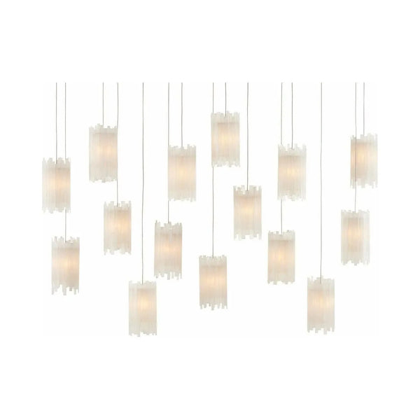 Escenia Rectangular 15-Light Multi-Drop Pendant