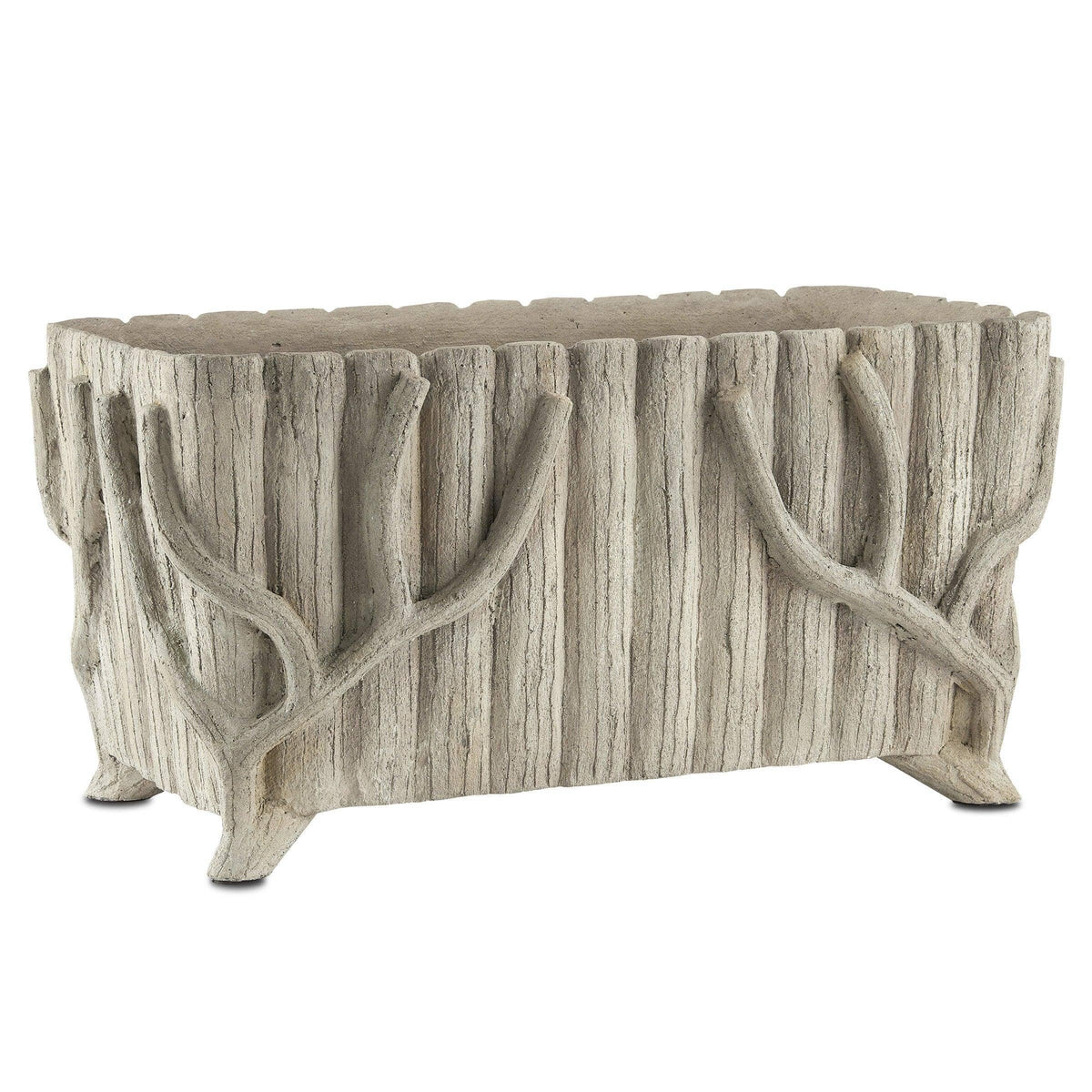 Currey and Company - Faux Bois Planter - 2200-0022 | Montreal Lighting & Hardware