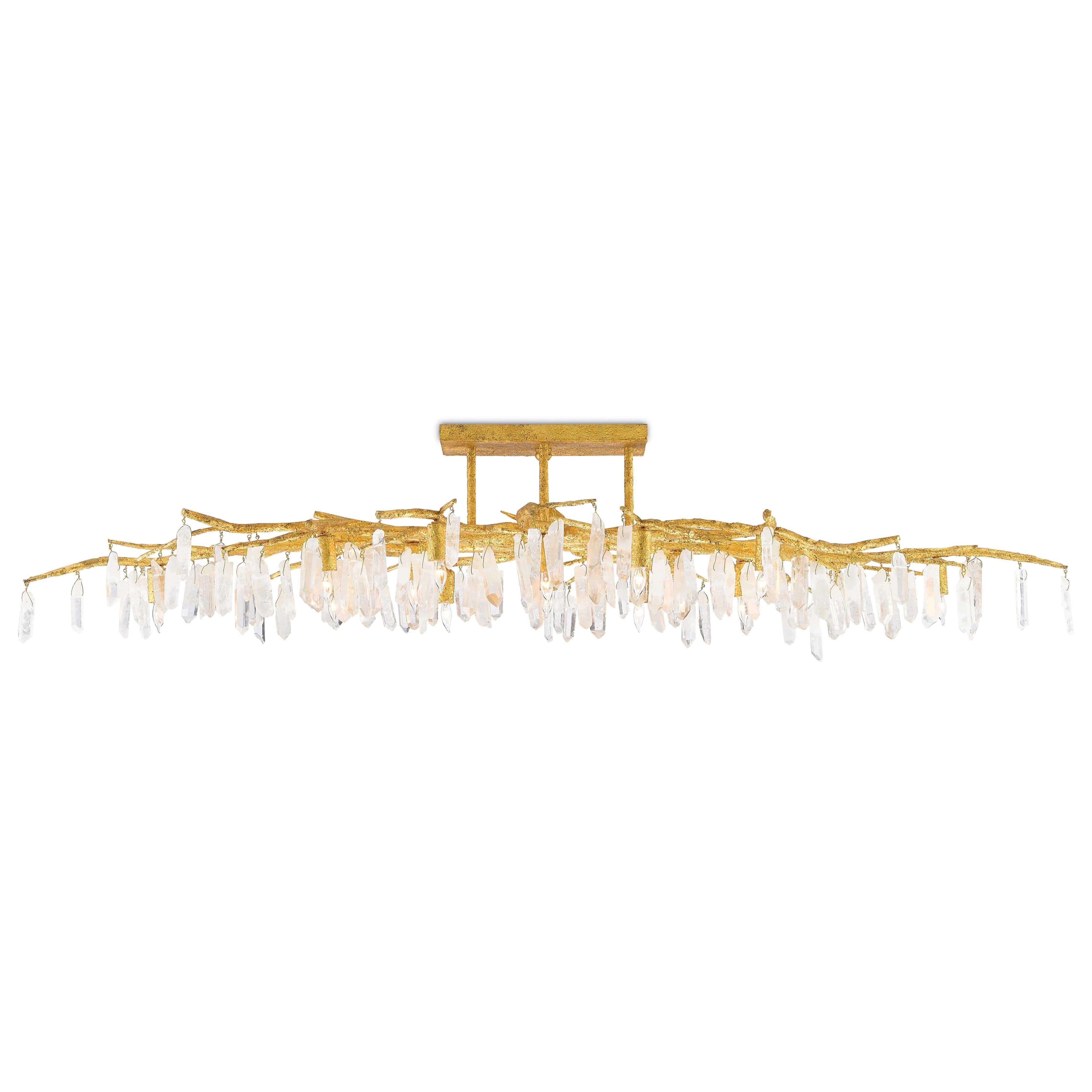 Currey and Company - Forest Semi-Flush Mount - 9000-0423 | Montreal Lighting & Hardware