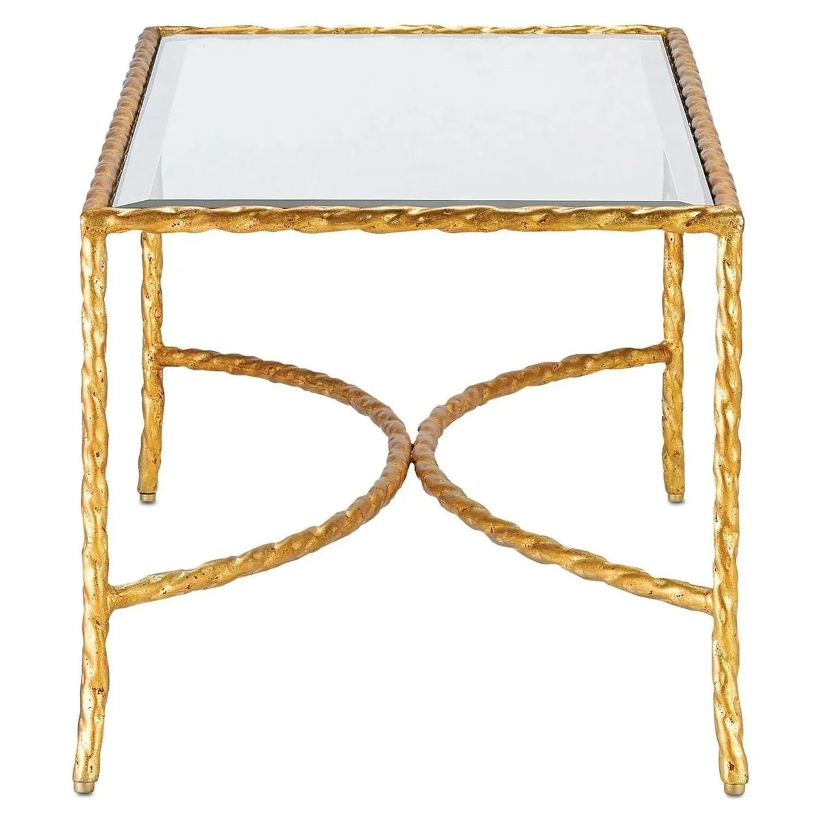 Currey and Company - Gilt Cocktail Table - 4057 | Montreal Lighting & Hardware