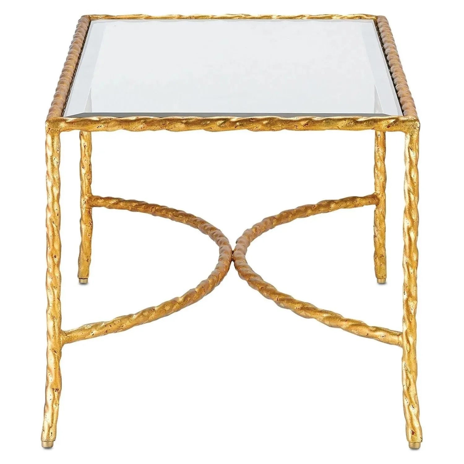 Currey and Company - Gilt Cocktail Table - 4057 | Montreal Lighting & Hardware