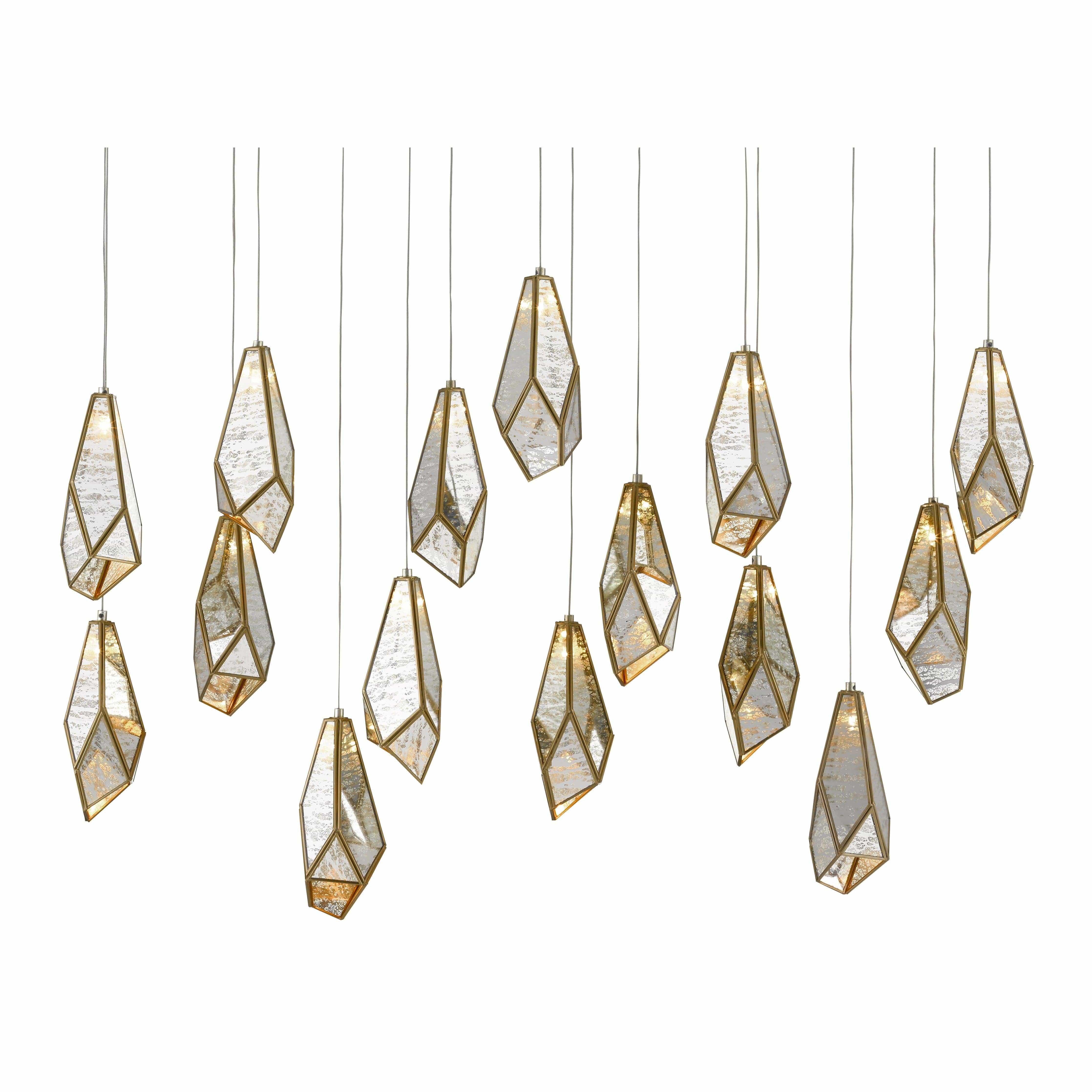 Currey and Company - Glace Linear Multi Pendant - 9000-0706 | Montreal Lighting & Hardware