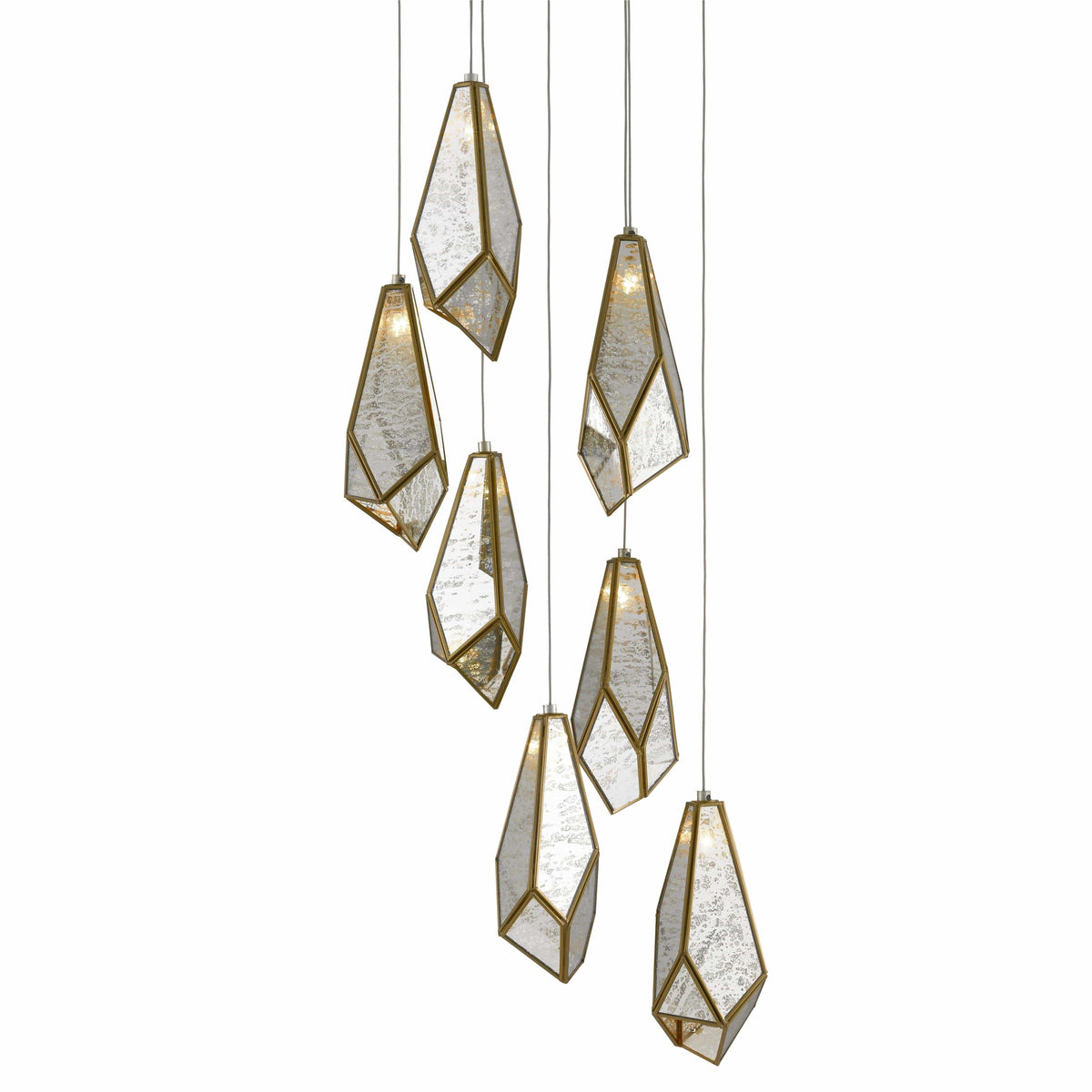 Currey and Company - Glace Multi Pendant - 9000-0704 | Montreal Lighting & Hardware