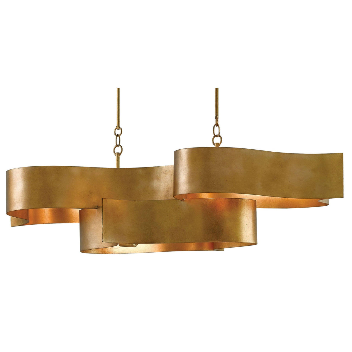 Currey and Company - Grand Lotus Linear Chandelier - 9000-0046 | Montreal Lighting & Hardware