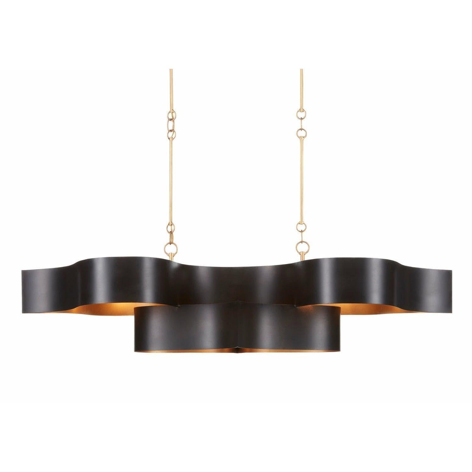 Currey and Company - Grand Lotus Linear Chandelier - 9000-0853 | Montreal Lighting & Hardware