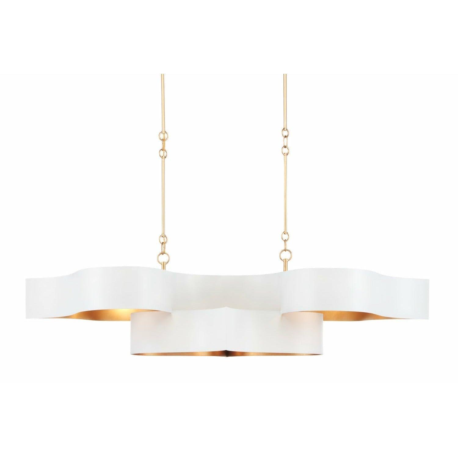 Currey and Company - Grand Lotus Linear Chandelier - 9000-0854 | Montreal Lighting & Hardware