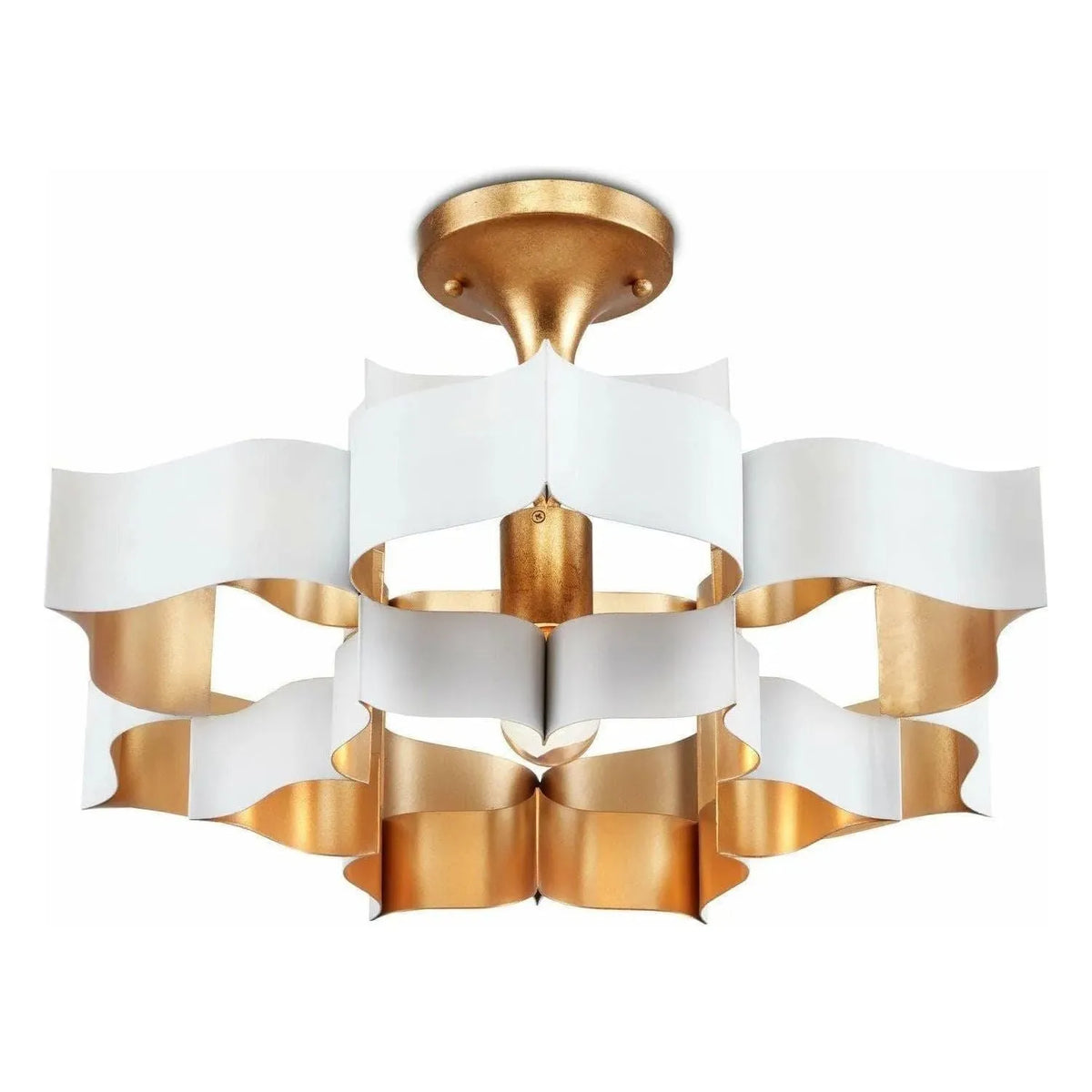 Currey and Company - Grand Lotus Semi-Flush Mount - 9000-0856 | Montreal Lighting & Hardware