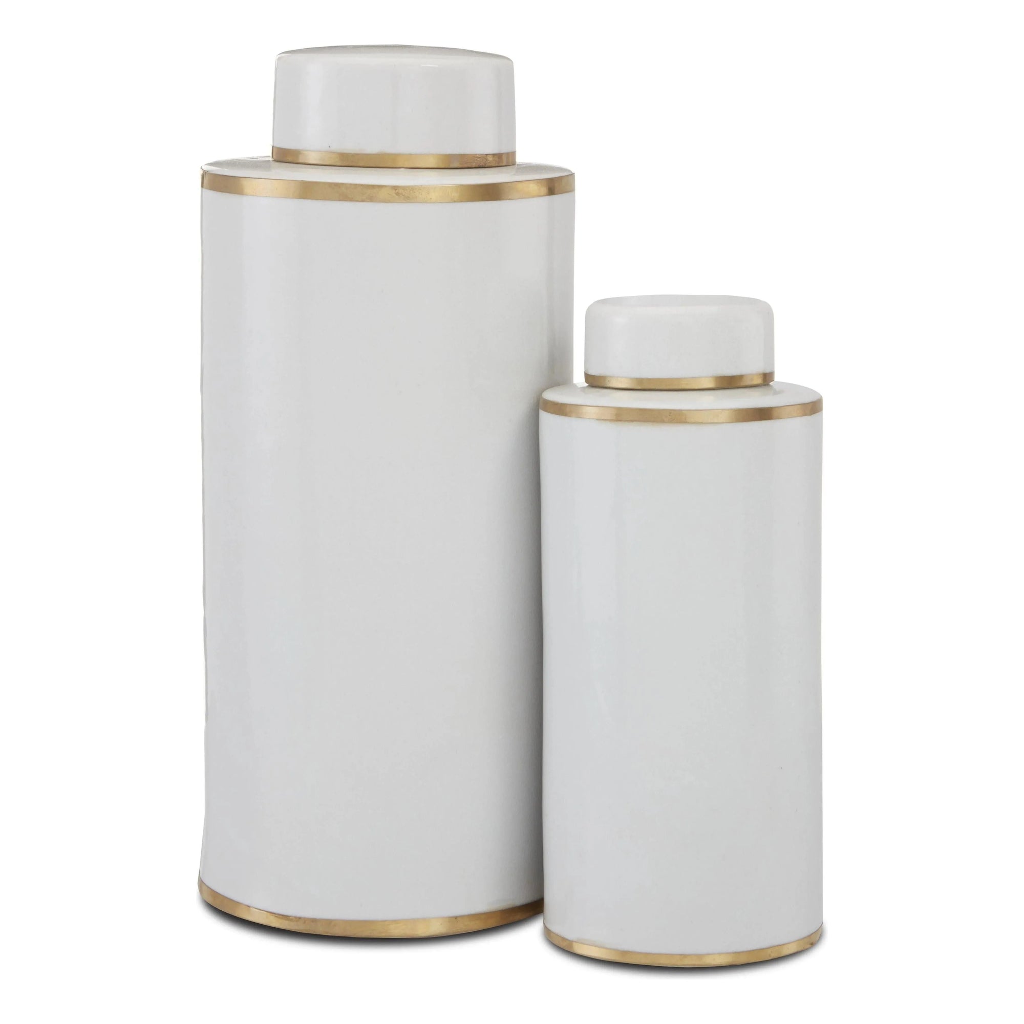 Currey and Company - Ivory Canister Set of 2 - 1200-0414 | Montreal Lighting & Hardware