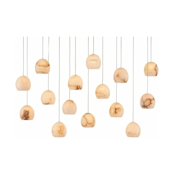 Lazio Rectangular 15-Light Multi-Drop Pendant