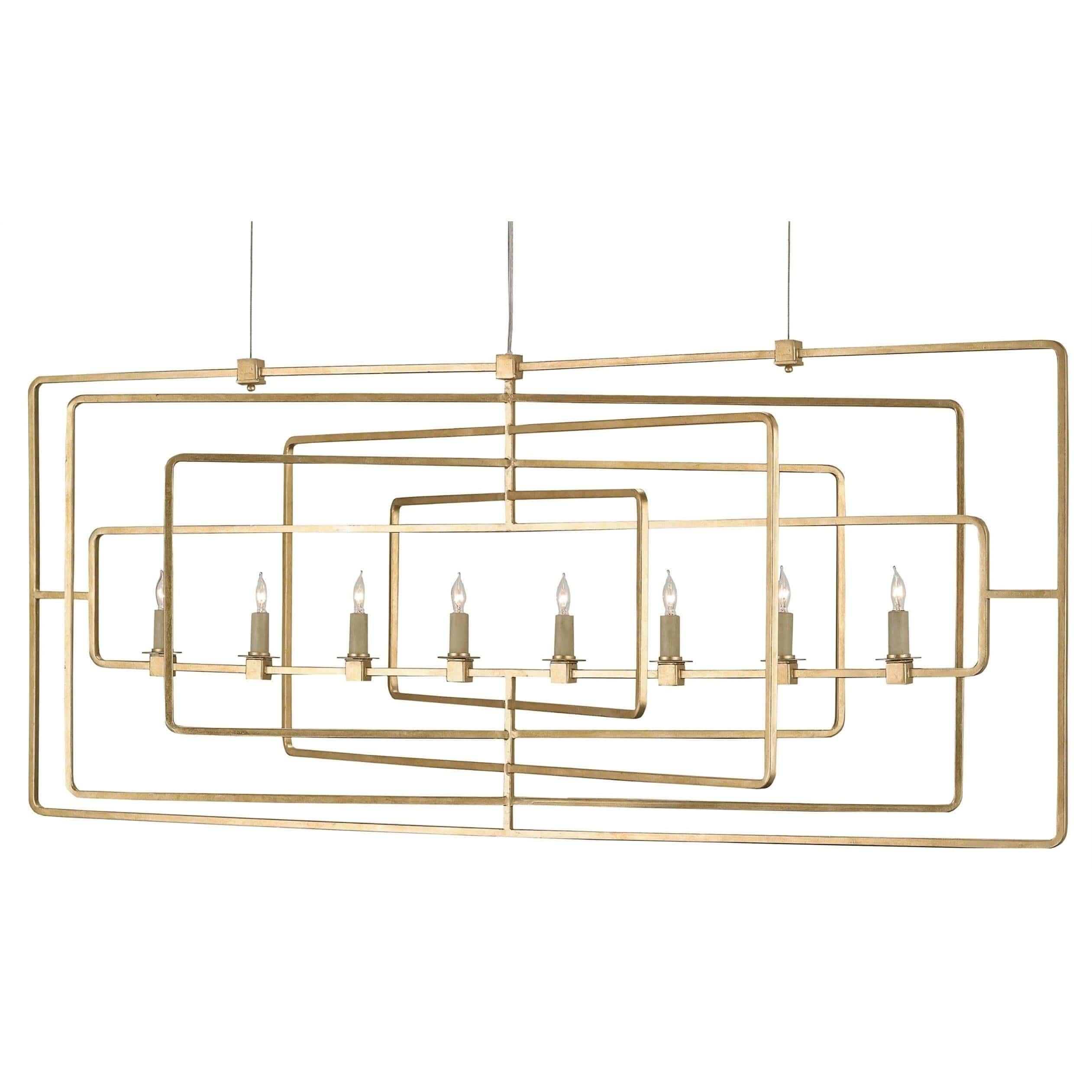 Currey and Company - Metro Linear Chandelier - 9542 | Montreal Lighting & Hardware