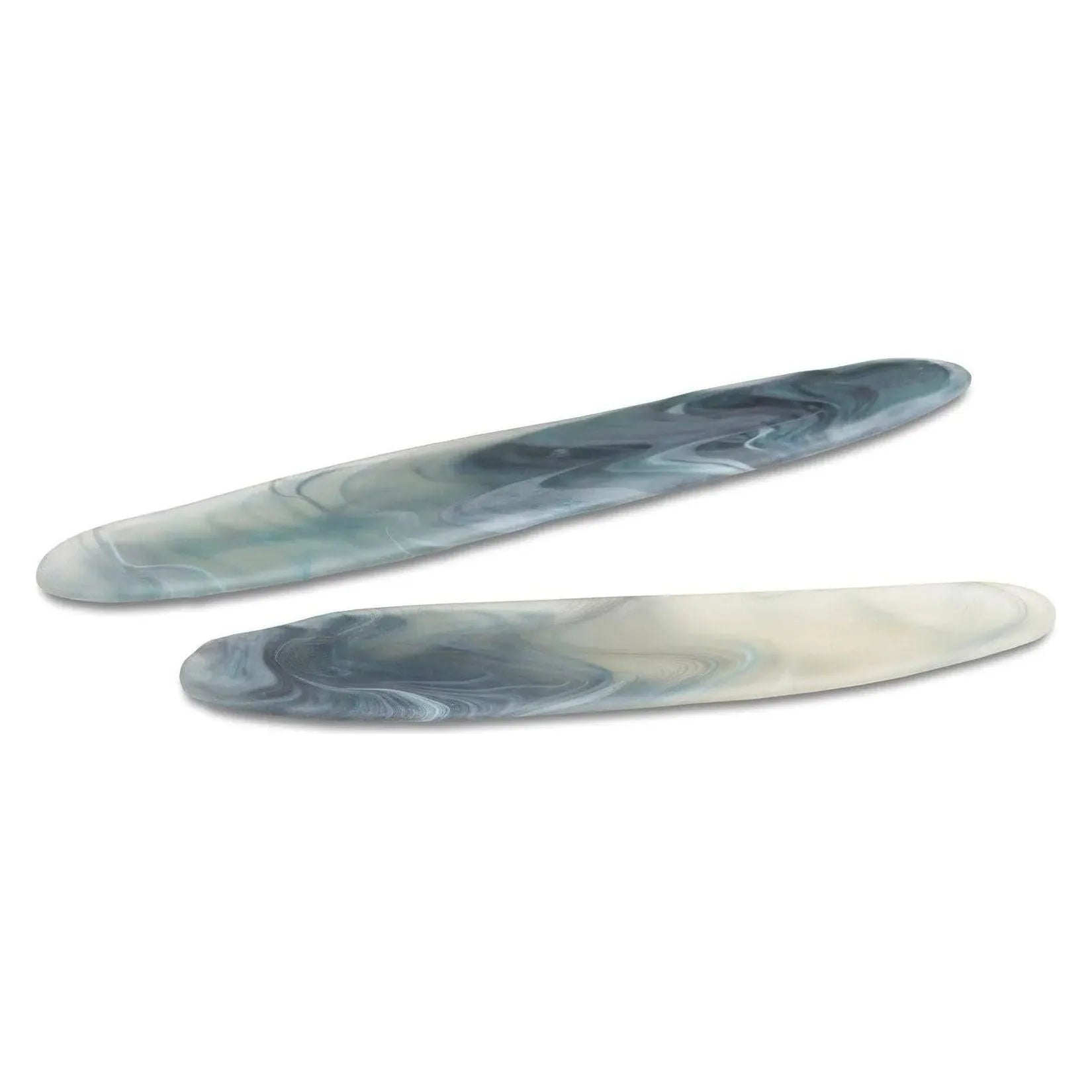 Currey and Company - Midnight Tray Set of 2 - 1200-0464 | Montreal Lighting & Hardware