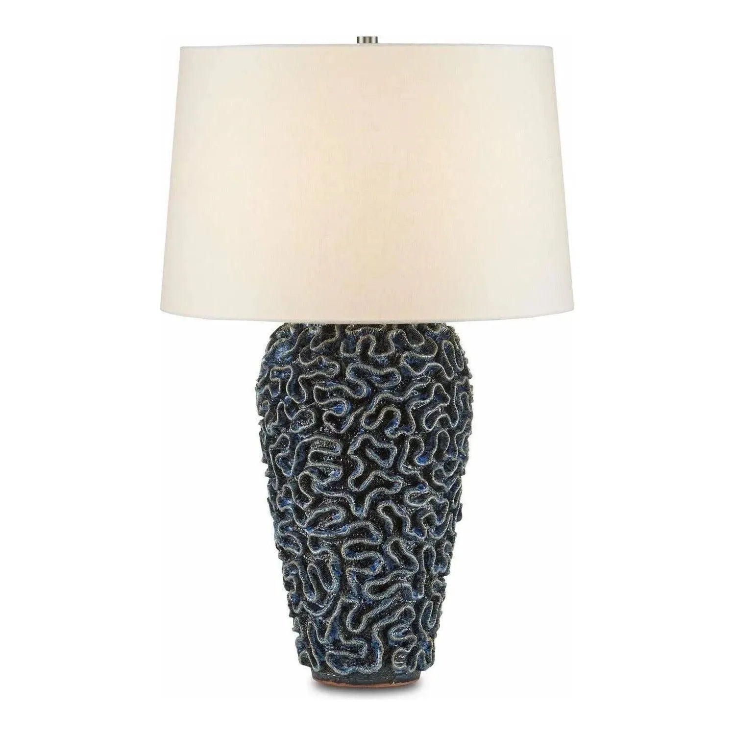 Currey and Company - Milos Blue Table Lamp - 6000-0745 | Montreal Lighting & Hardware