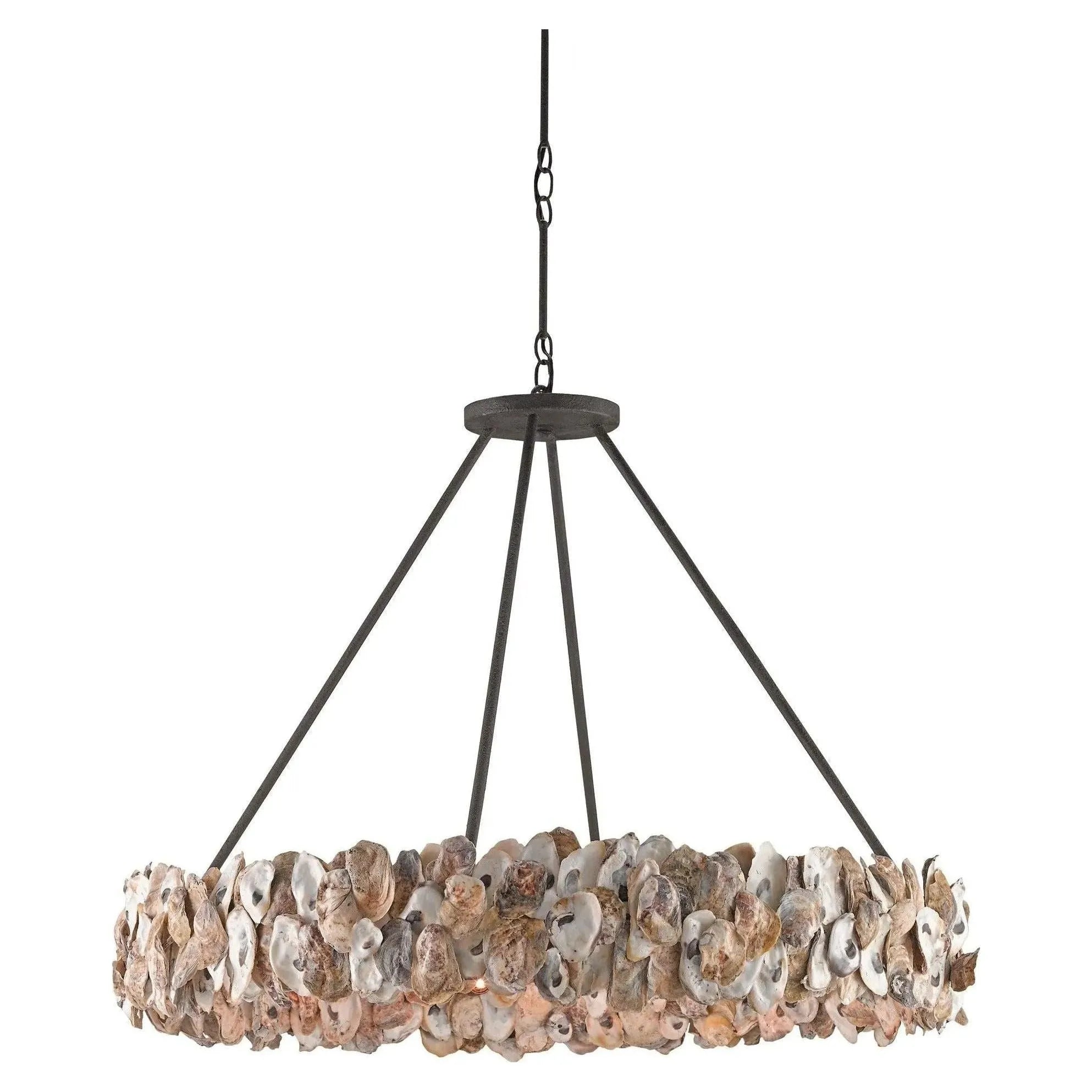 Currey and Company - Oyster Chandelier - 9672 | Montreal Lighting & Hardware