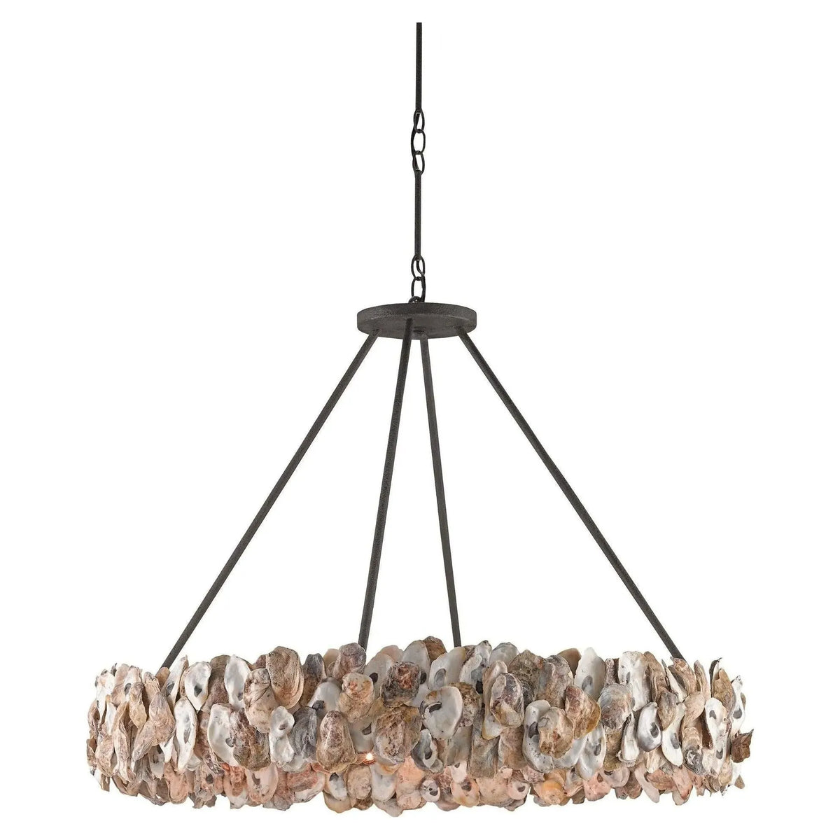 Currey and Company - Oyster Chandelier - 9672 | Montreal Lighting & Hardware