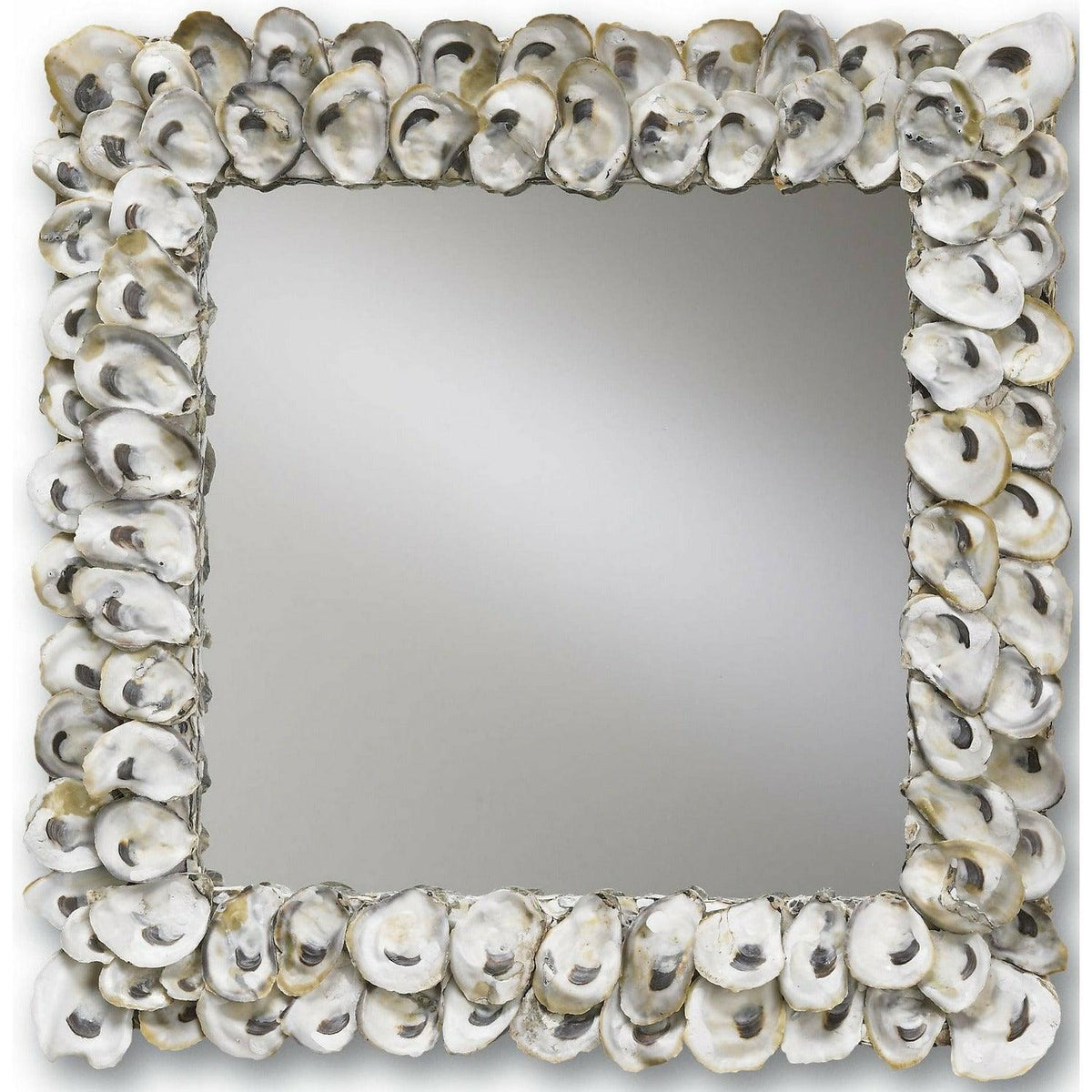 Currey and Company - Oyster Shell Mirror - 1348 | Montreal Lighting & Hardware