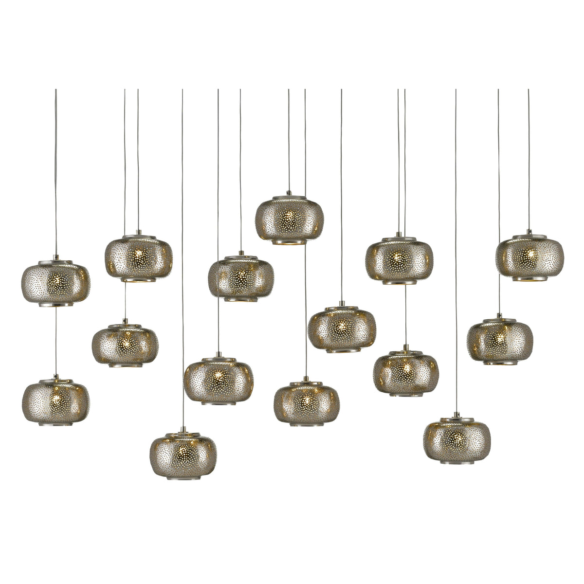 Currey and Company - Pepper Linear Multi Pendant - 9000-0692 | Montreal Lighting & Hardware