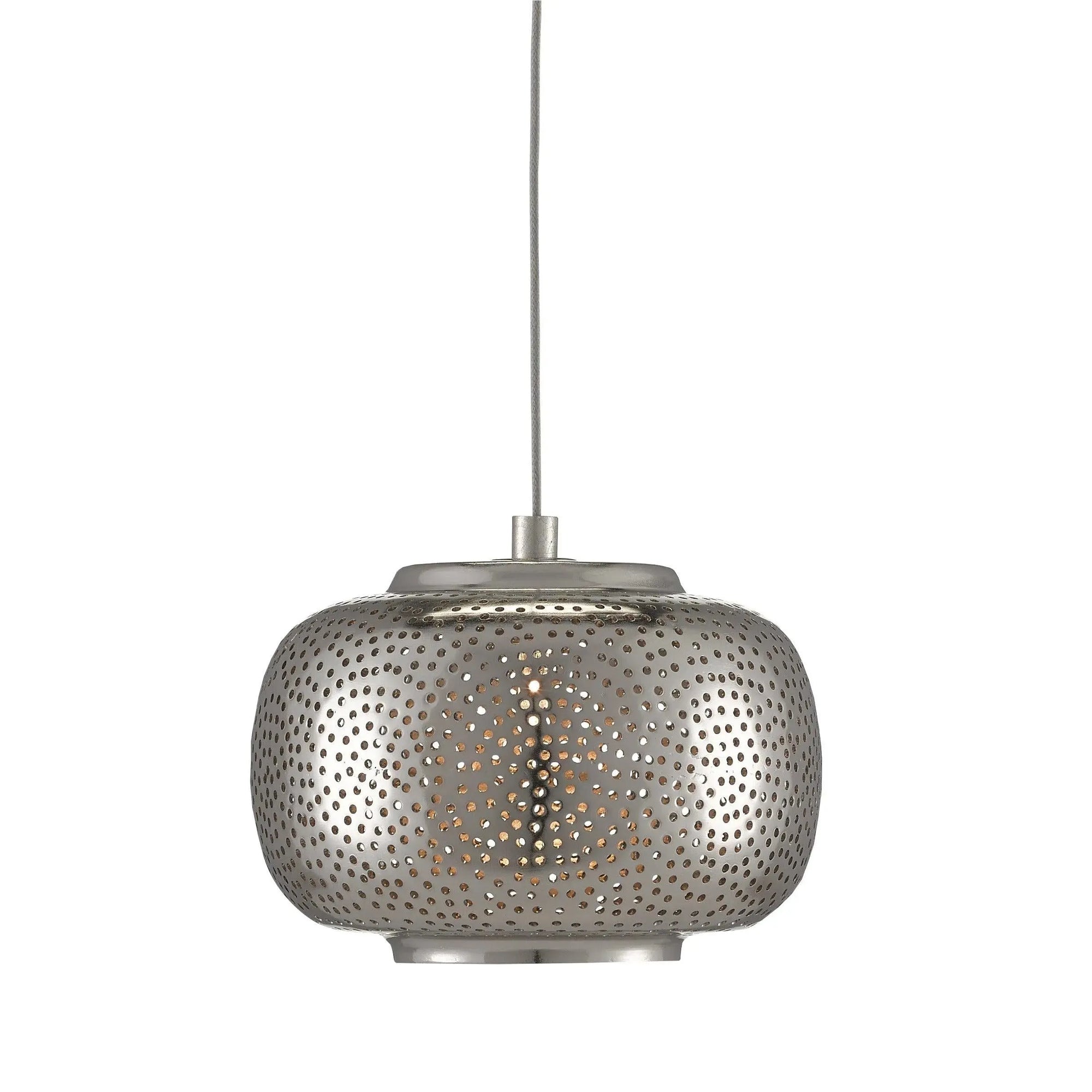 Currey and Company - 9000-0688 - One Light Pendant - Pepper - Nickel