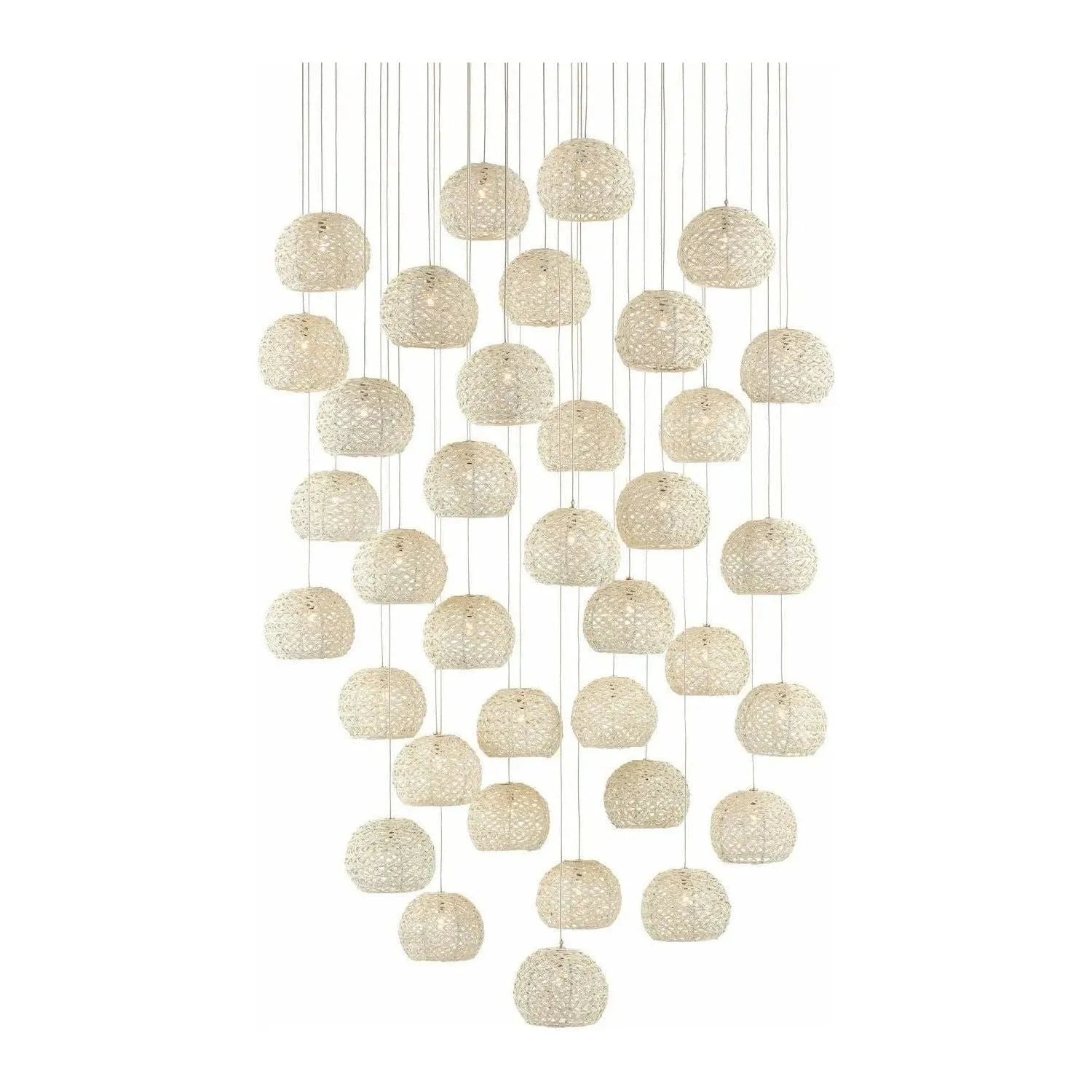 Currey and Company - Piero 36-Light Multi-Drop Pendant - 9000-0915 | Montreal Lighting & Hardware