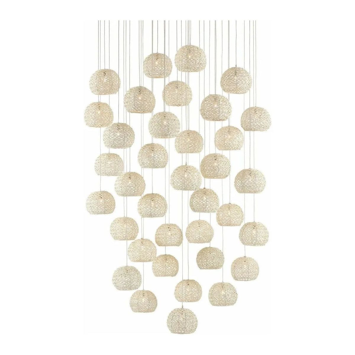 Currey and Company - Piero 36-Light Multi-Drop Pendant - 9000-0915 | Montreal Lighting & Hardware