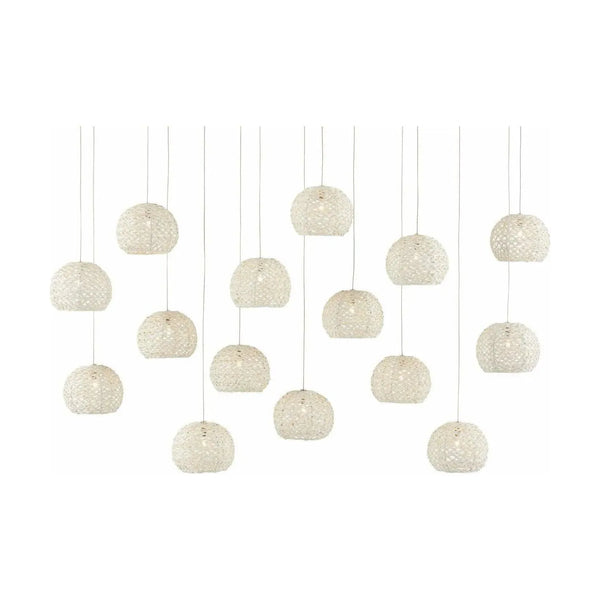 Piero Rectangulaire 15 Lumières Multiples Gouttes Suspension