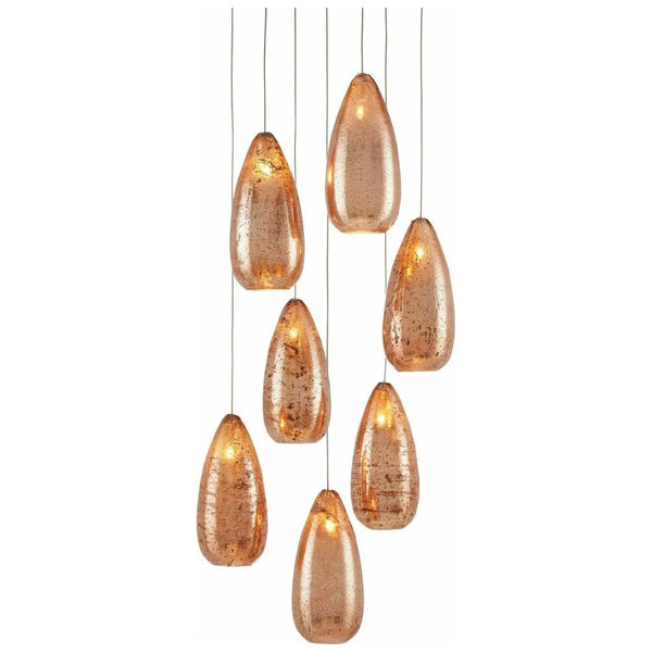 Rame 7 lumières multi-gouttes Suspension