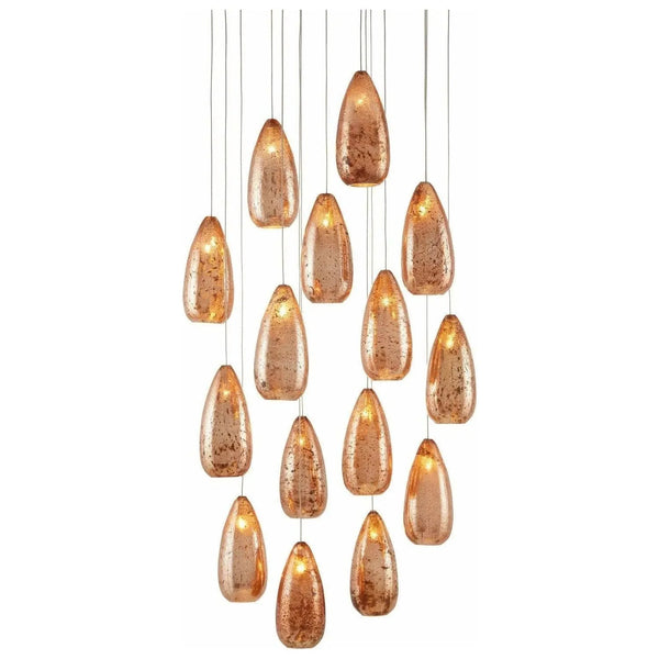Rame rond à 15 lumières multiples Suspension