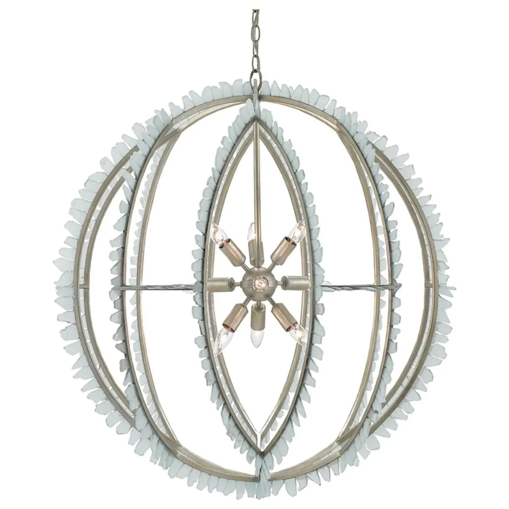 Currey and Company - Saltwater Orb Chandelier - 9000-0210 | Montreal Lighting & Hardware
