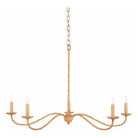 Currey and Company - Saxon Rattan Small Chandelier - 9000-0848 | Montreal Lighting & Hardware