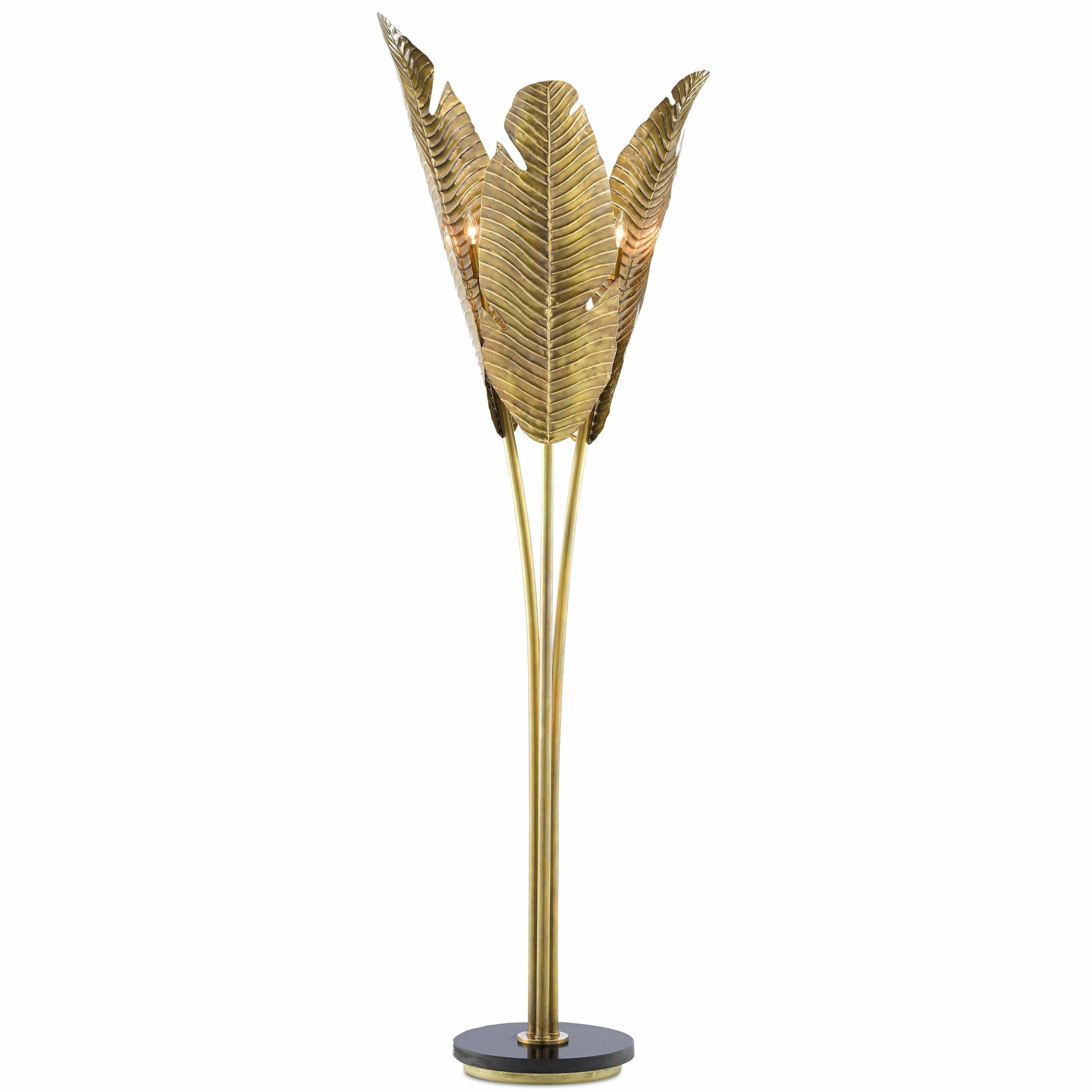 Currey and Company - Tropical Floor Lamp - 8000-0071 | Montreal Lighting & Hardware