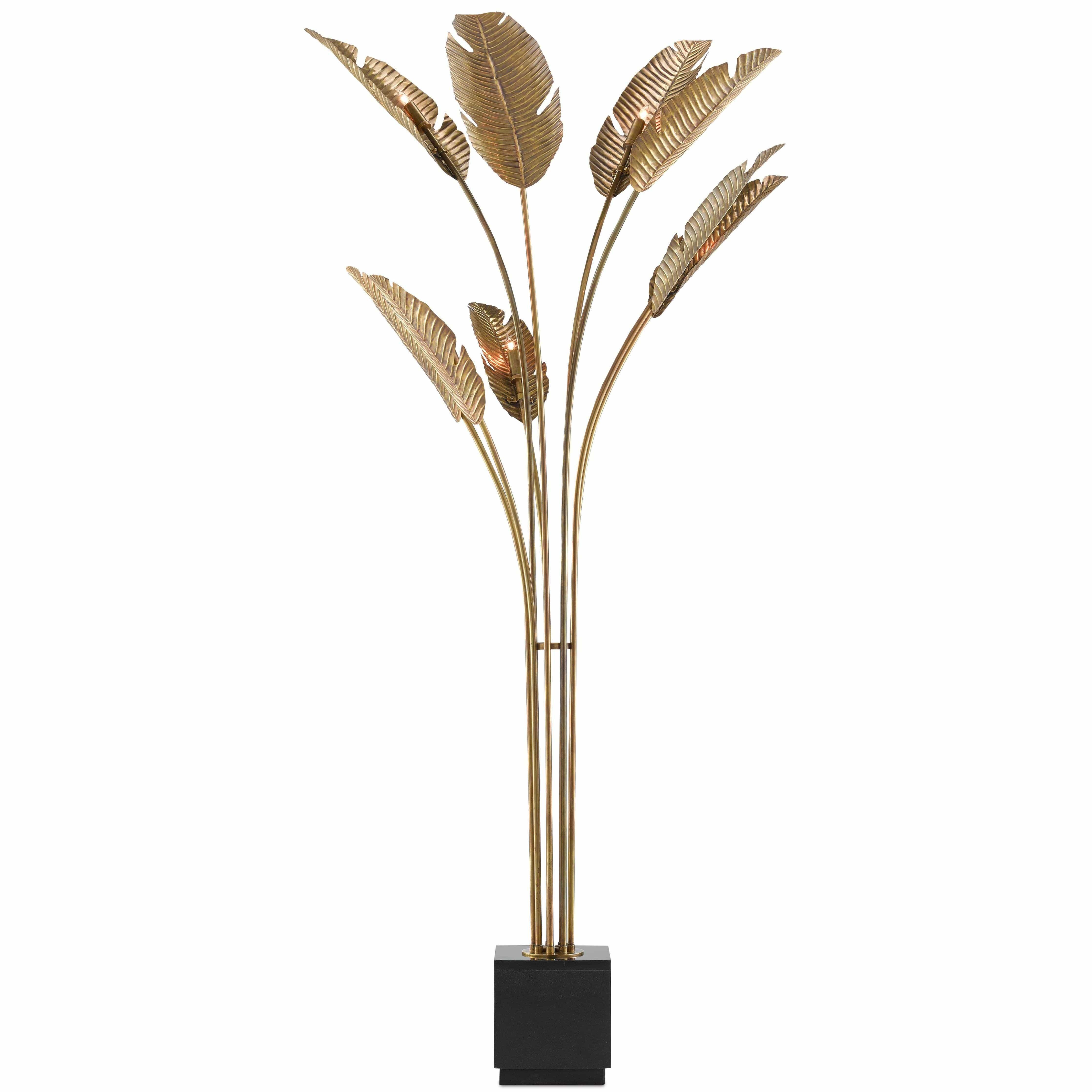 Currey and Company - Tropical Grande Floor Lamp - 8000-0075 | Montreal Lighting & Hardware