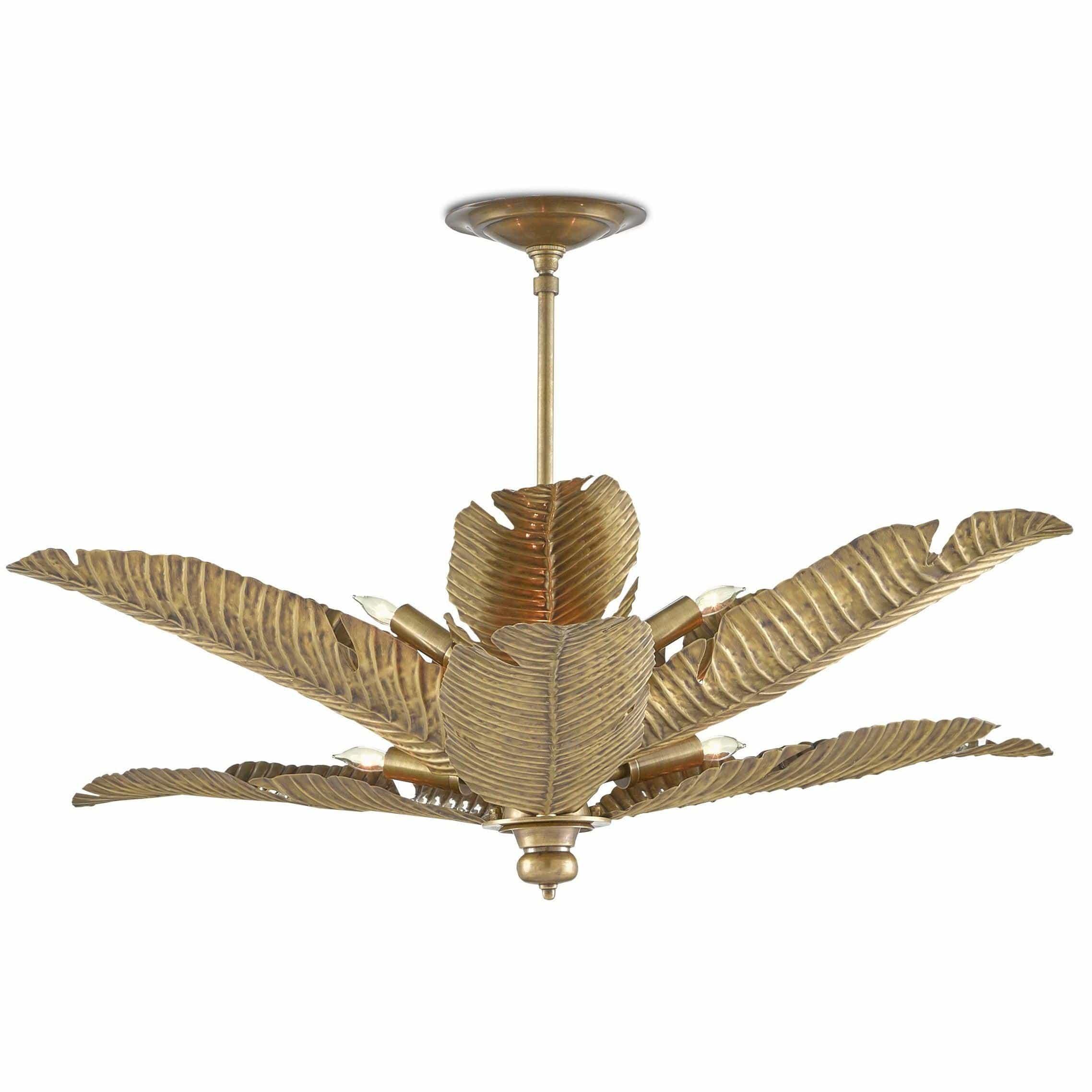 Currey and Company - Tropical Semi-Flush Mount - 9000-0544 | Montreal Lighting & Hardware