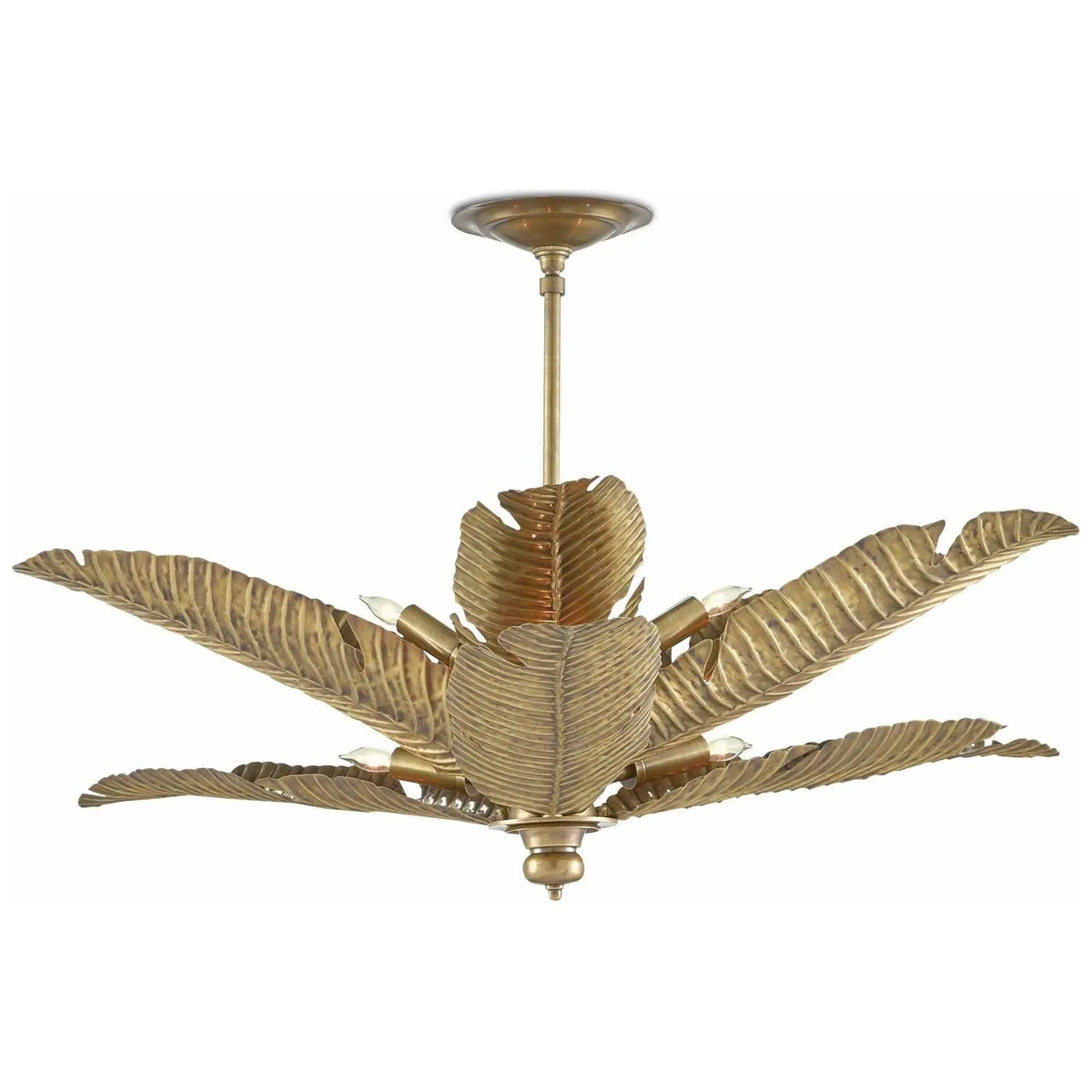 Currey and Company - Tropical Semi-Flush Mount - 9000-0544 | Montreal Lighting & Hardware