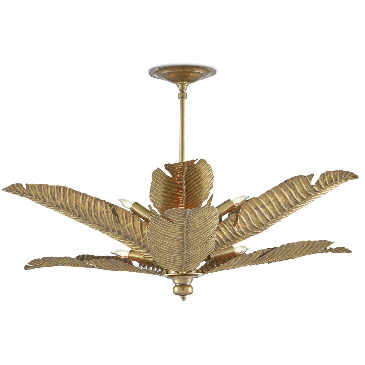 Currey and Company - Tropical Semi-Flush Mount - 9000-0544 | Montreal Lighting & Hardware