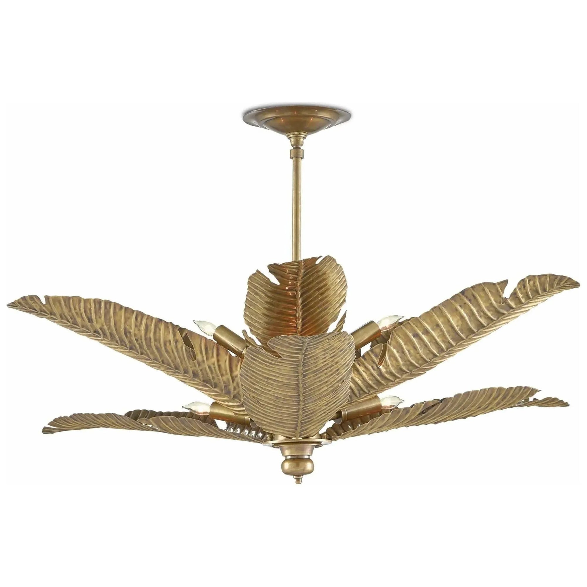 Currey and Company - Tropical Semi-Flush Mount - 9000-0544 | Montreal Lighting & Hardware