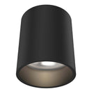 Cylindre LED Focus DALS Lighting CYL06CC-V-BK Plafonnier en noir