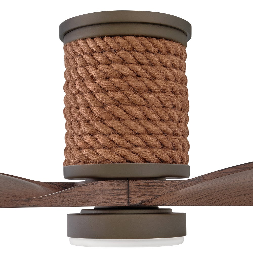 Luminaire encastré intelligent à DEL Hinkley Lighting 943160FMM-LDD Marin Ventilateur  en bronze mat métallisé