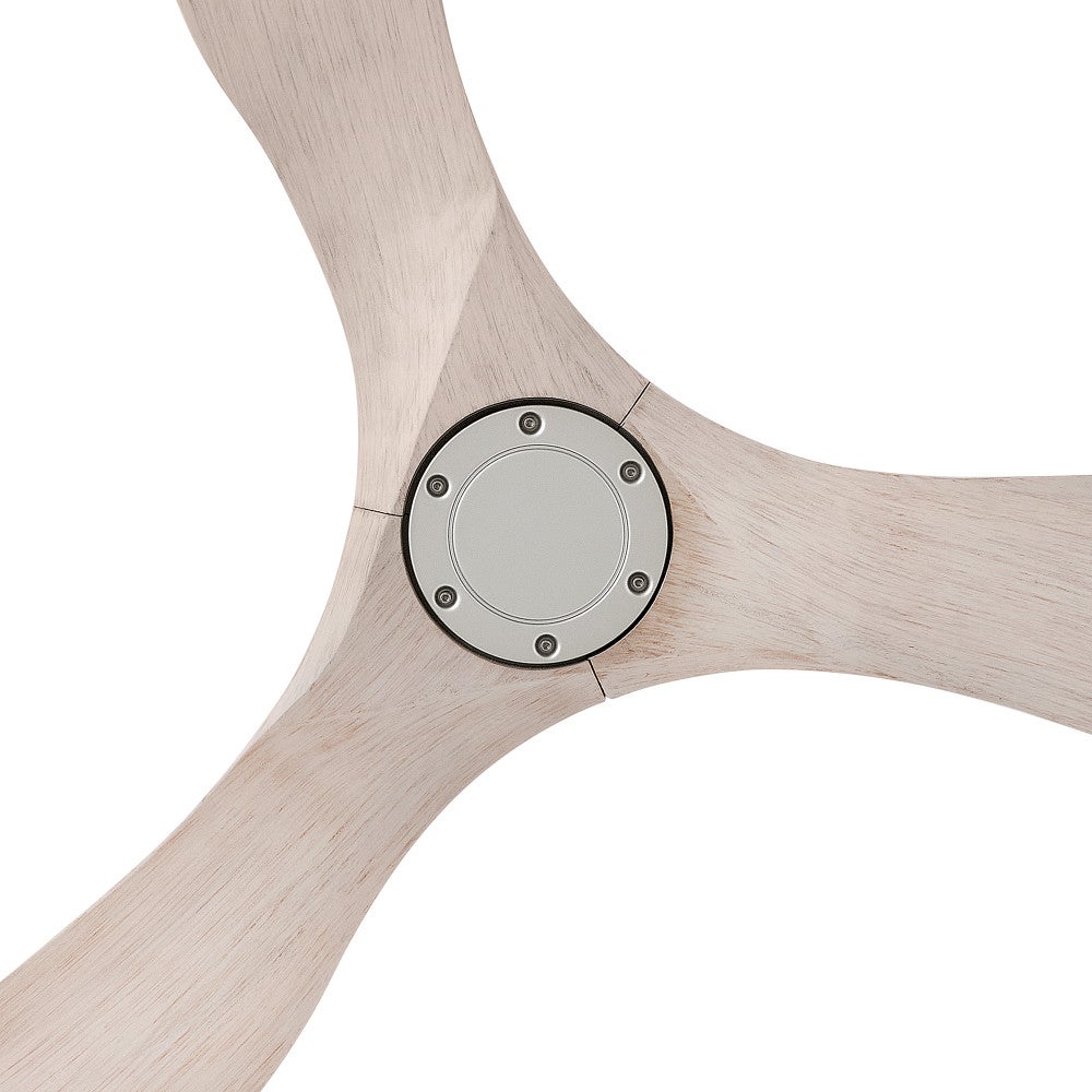 Luminaire intelligent à DEL Hinkley Lighting 903856FBN-LDD Swell Ventilateur  en nickel brossé / frêne blanchi