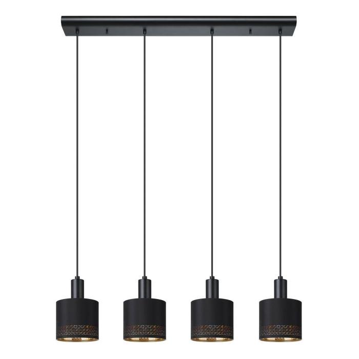 Eglo Canada - 99275A - Four Light Linear Pendant - Esteperra - Black