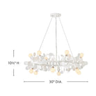 Lark 84406TXP Lolli Chandelier in Textured Plaster
