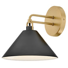 Lark 84430LCB-BK Milo Murale en laiton laqué avec des accents noirs